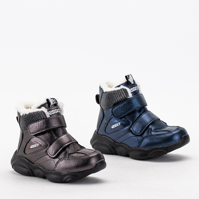 Cizme de zăpadă pentru fete din grafit Madiko - Încălțăminte