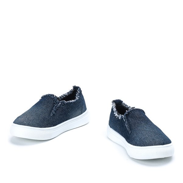 Dziecięce tenisówki slip - on w kolorze granatowym Elmer - Obuwie