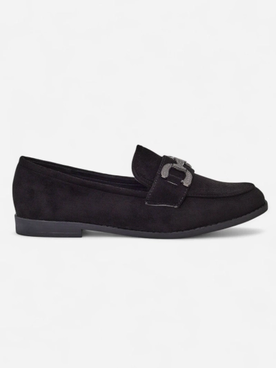 Royalfashion Loafere elegante pentru femei cu o decorare din zirconii Zante