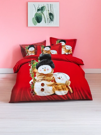 Lenjerie de pat de Crăciun Royalfashion 200x220 set 4 PIESE