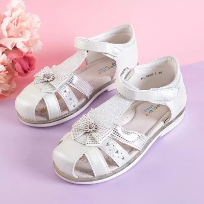 OUTLET Sandale fete bej cu decoratiuni Lalali - Incaltaminte