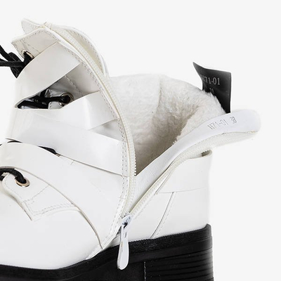 Genti cu catarame albe Ermite pentru femei - Încălțăminte