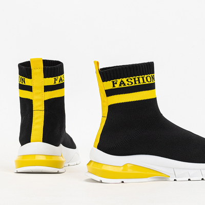 Jammy, pantofi negri înalți pentru femei - încălțăminte