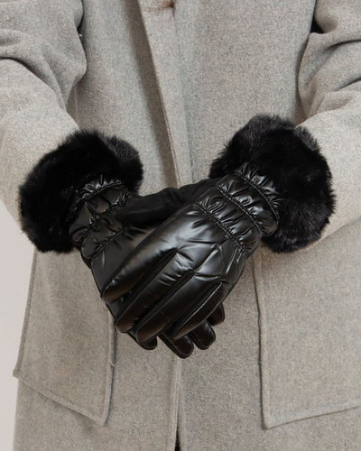 Royalfashion Mănuși negre pentru femei