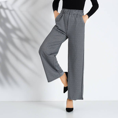 Pantaloni largi pentru femei, cu model de piept de vară - Îmbrăcăminte