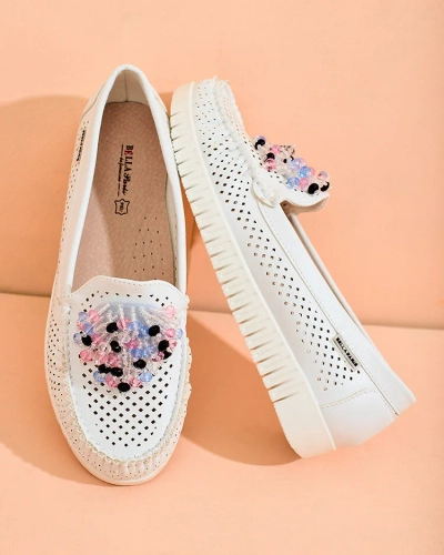 Royalfashion Mocasini de damă din mărgele ajurate Namis
