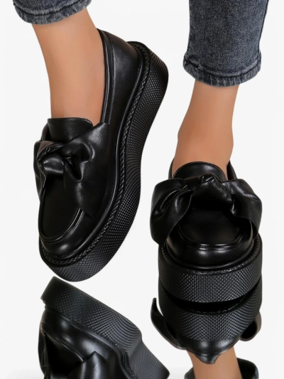 Royalfashion Mocasi elegante pentru femei cu funda Ortto