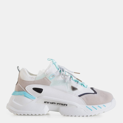 Adidași de sport albi Mapsy pentru bărbați - încălțăminte