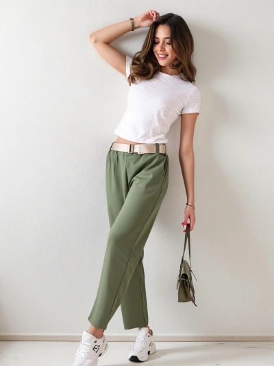 Royalfashion Pantaloni simpli pentru femei
