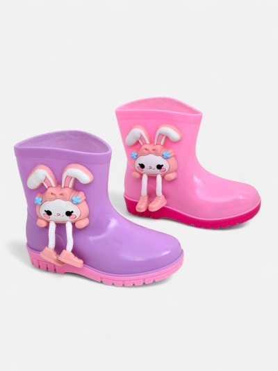 Cizme de cauciuc Royalfashion pentru copii cu un iepuraș Rabbit Fun