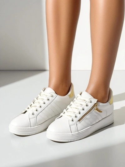 Royalfashion către femei adidași sport cu fermoar decorativ Evrove