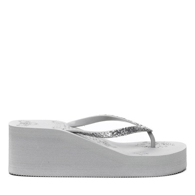 Szare, piankowe japonki - Obuwie