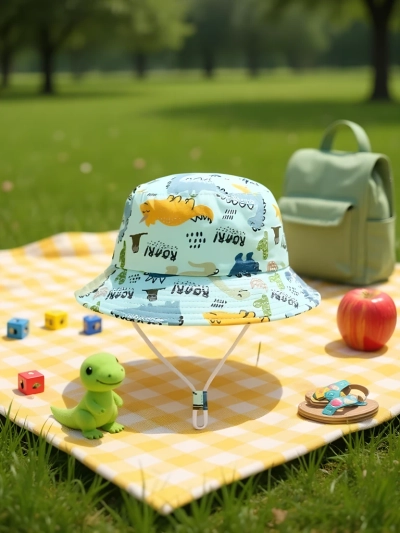 Royalfashion Pălărie tip bucket pentru copii Happy Patches