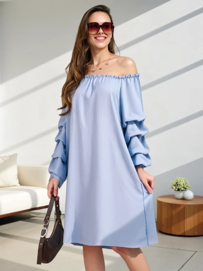 Rochie feminină Royalfashion Smooth a'la Spaniolă cu volane