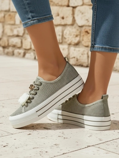 Royalfashion Adidași perforați pentru femei cu decorațiuni Osdo
