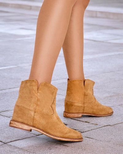 Cizme Royalfashion de stil cowboy pe toc acoperit Blueston