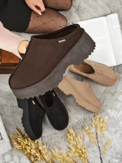 Ghete scurte tip snowboots pentru femei cu blană Noelina