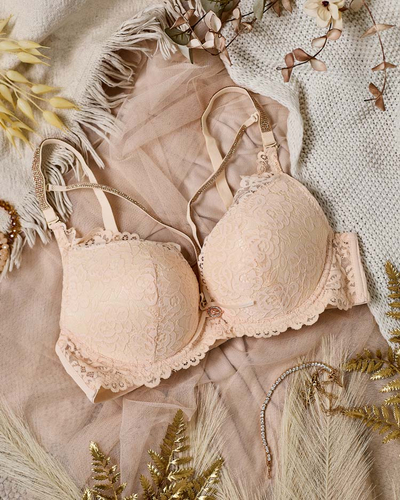 Royalfashion Sutien de damă decorat cu dantelă