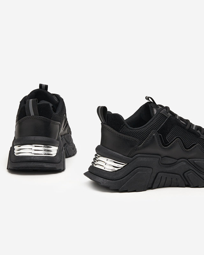 OUTLET Pantofi sport de dama negri pantofi sport cu plasa Dewinso - Incaltaminte