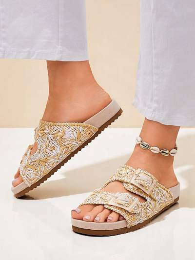 Royalfashion Sandale dama cu catarame Samorra