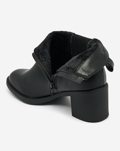 Royalfashion Cizme de damă negre pe post de cizme Nanhelyna