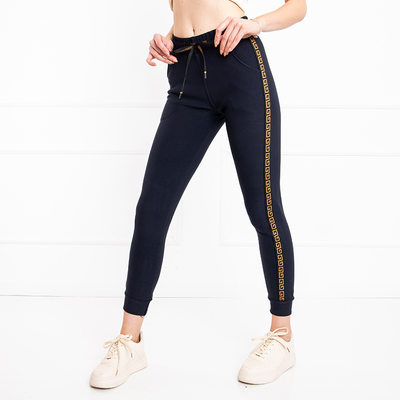Pantaloni sport de femei bleumarin - Îmbrăcăminte