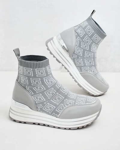 Royalfashion Adidași sport înalți pentru femei Lori