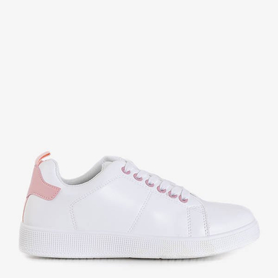 Adidași de damă Oxana albi și roz - pantofi