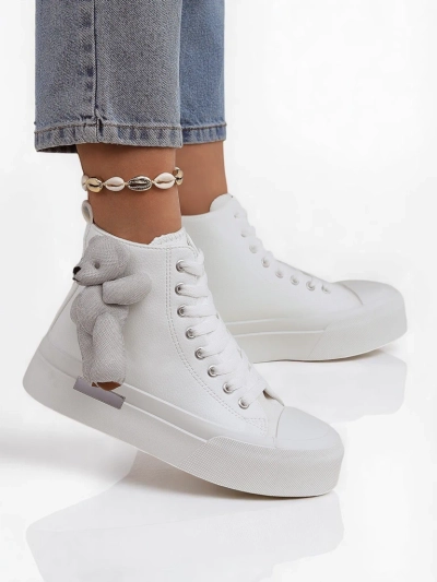 Royalfashion Adidași de damă tip high-top cu ursuleț Tedi