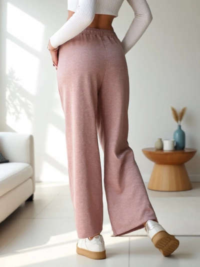 Pantaloni sportivi largi pentru femei Royalfashion cu strasuri