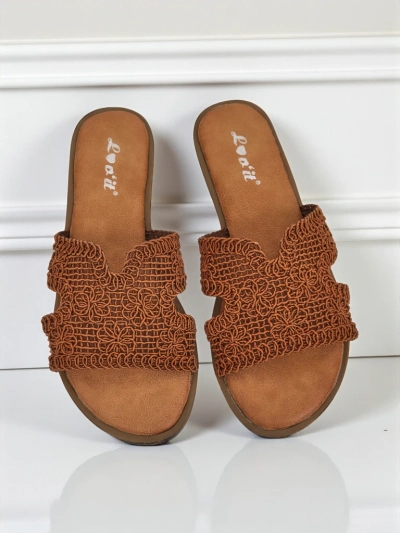 Rpyalfashion Klapki di muié ku faixa dekorativu Braida