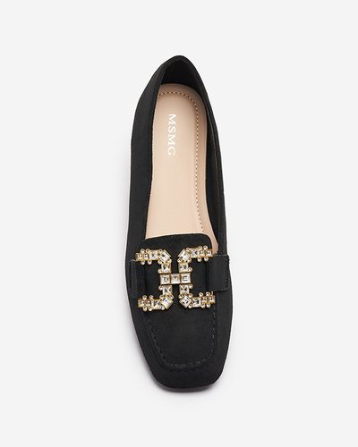 Mocasini negri de damă Jaorica- Footwear