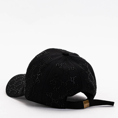 Șapcă de baseball de damă neagră cu zirconiu cubic - Accesorii