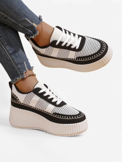 Royalfashion Sneakers platform pentru femei Siserra
