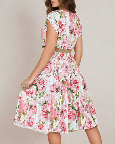Royalfashion Rochie de damă midiw floral