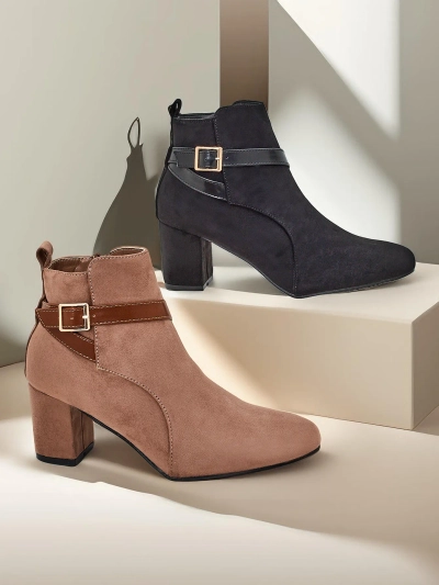 Ghete cu toc chunky pentru femei Royalfashion Eloron