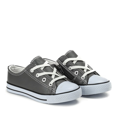 Dziecięce trampki w kolorze szarym Oxane - Obuwie