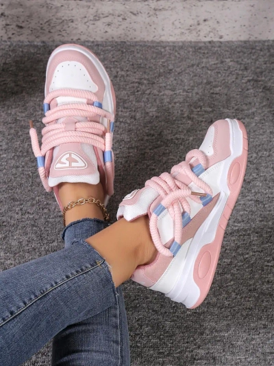 Adidași sport pentru femei Royalfashion cu șireturi decorative Clesiv