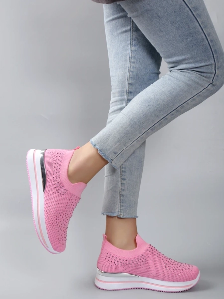 Încălțăminte sport femei slip-on Royalfashion cu strasuri Ceromie