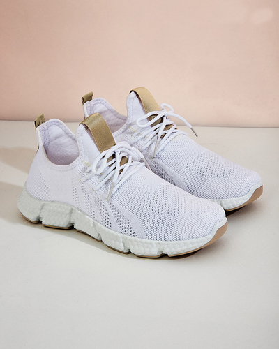 Pantofi sport alb si bej pentru dama Baym - Incaltaminte