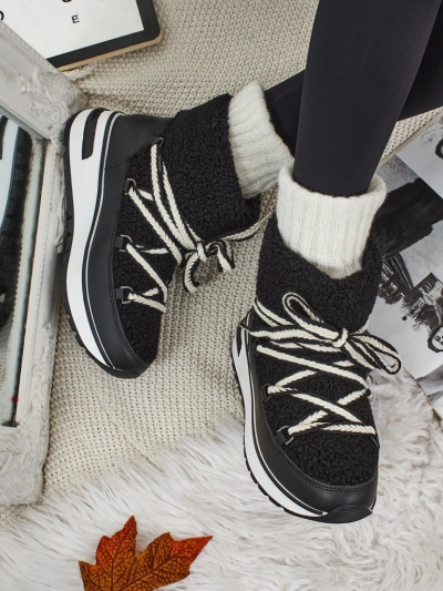 Botine damă tip snowboots cu blană Verruna