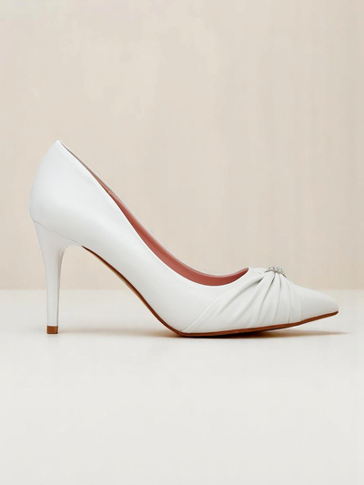 Royalfashion Pantofi cu toc pentru femei din piele ecologică Venetia Nera