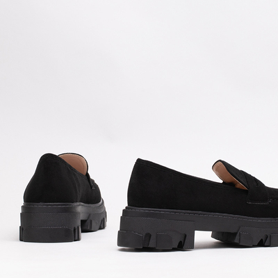 OUTLET Pantofi Visavi din piele ecologica dama neagra - Incaltaminte