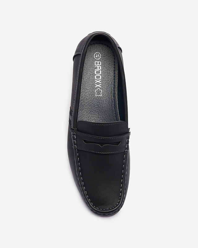 Mocasini bărbați negru Hacerno- Footwear