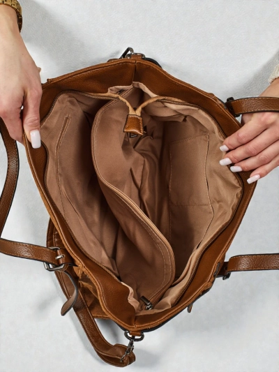 Geantă de damă shopper eco piele întoarsă Daville