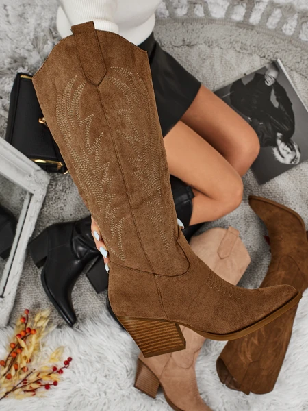 Cizme de damă tip cowboy Marivelle