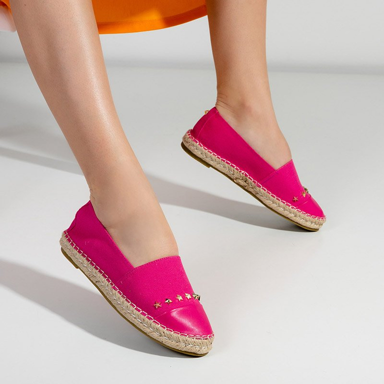 OUTLET Espadrile dama fuchsia cu stelute Fraus - Pantofi