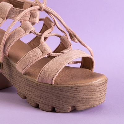 Sandale de culoare roz deschis pentru femei pe postul Tili - Încălțăminte