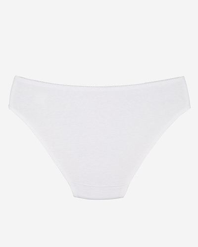 Slip de dama alb cu dantela - Lenjerie intima