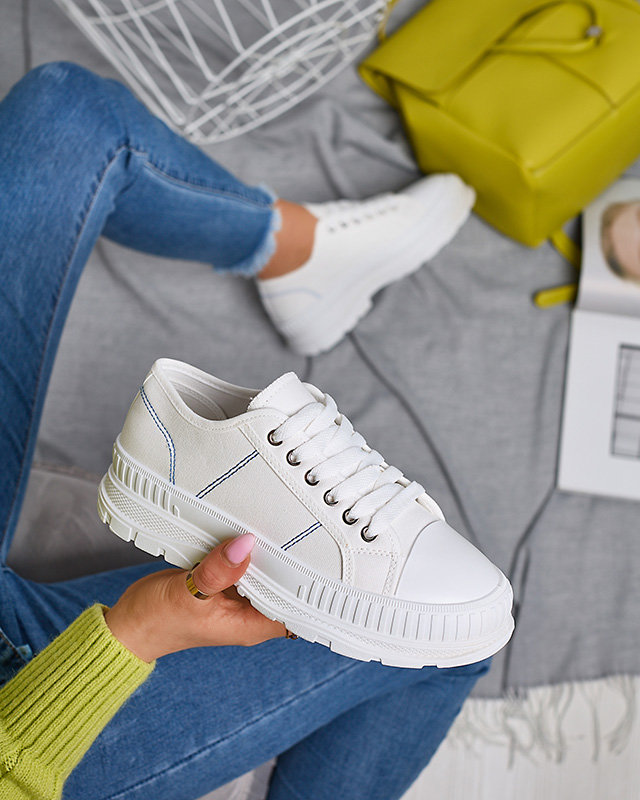 Pantofi sport de damă albi adidași Holpac- Footwear